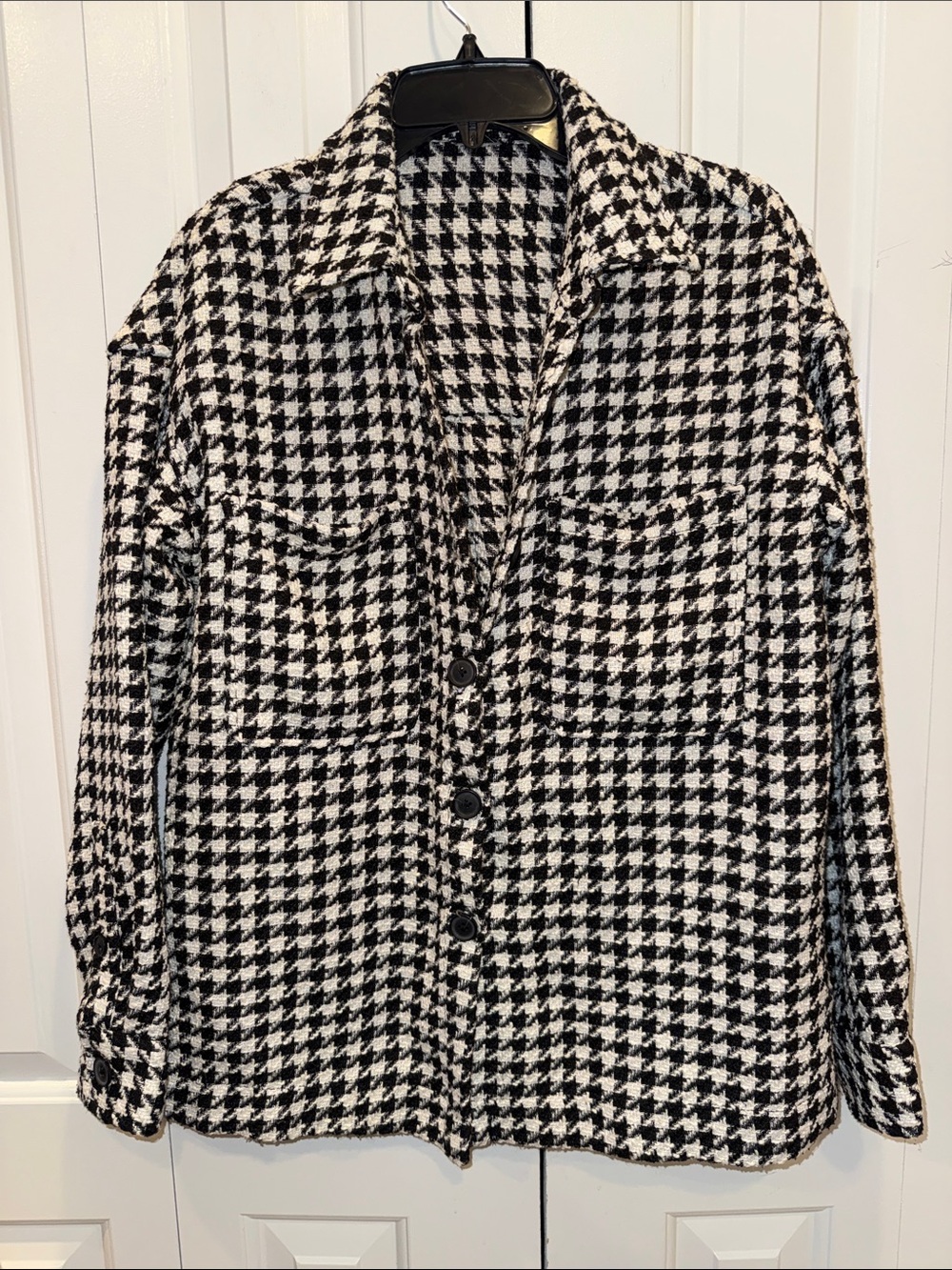 Target Black & White Houndstooth Utility Jacket